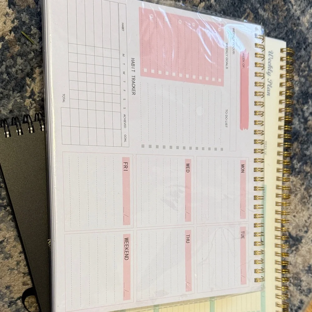 3 Blank Weekly Planners - Non-Dated 3 FOR ONE Price